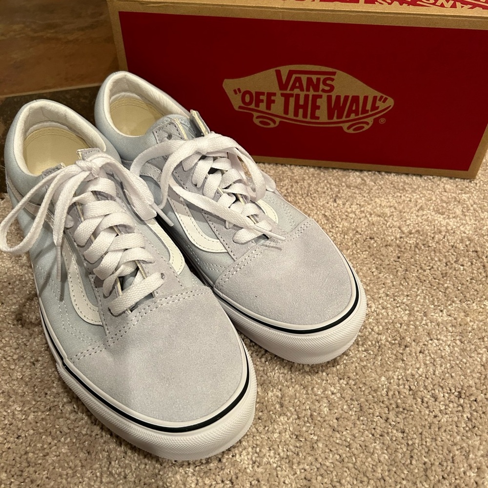 Old Skool Vans size 7 M and 8.5 W, new in box